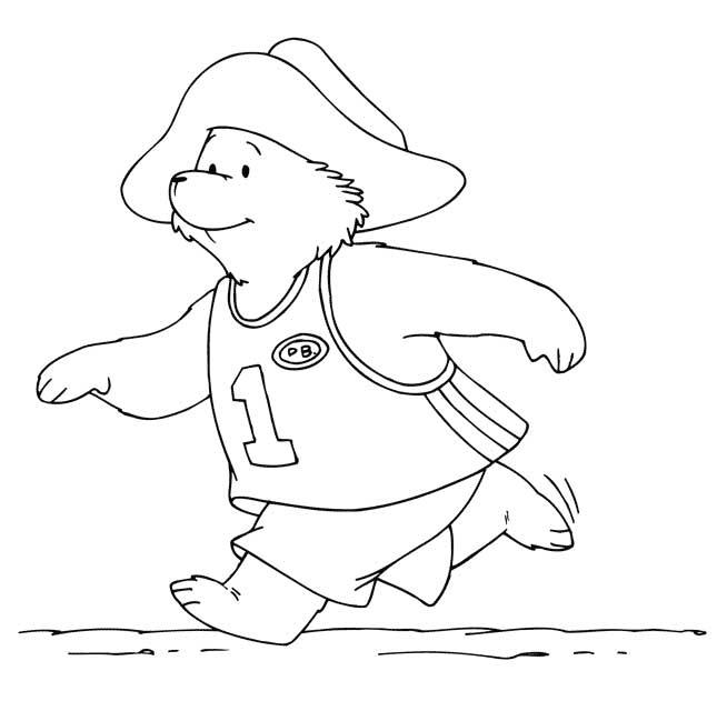 coloriage l ours paddington court